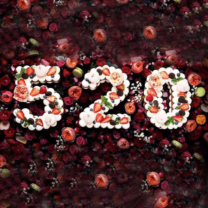 七夕告白520数字蛋糕